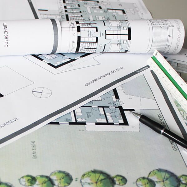 Architekt plant Haus