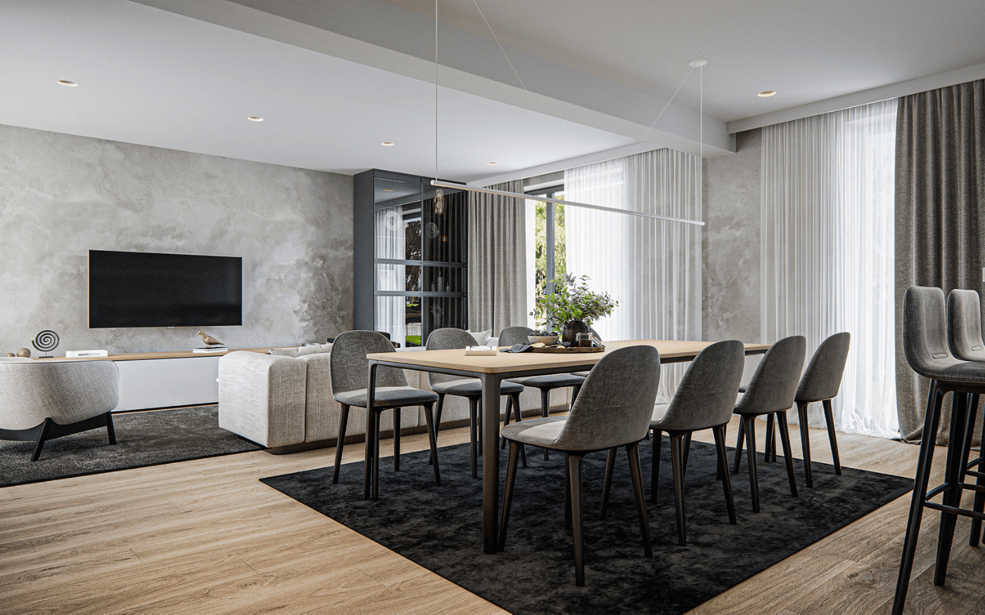 Schönes Interior vom Architekten